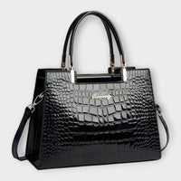 Marguerite - Handtasche mit Krokodilprägung