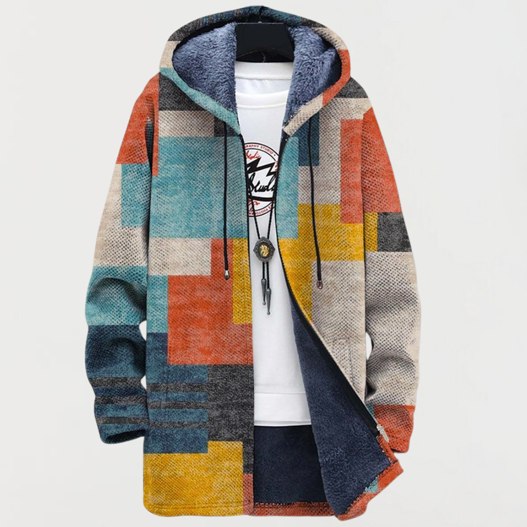 Viktorija – Kaput s patchwork uzorkom