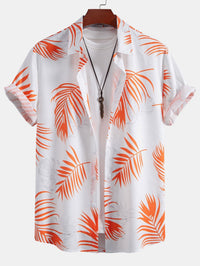 Adam - Chemise Imprimée Motif Feuille